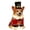 Red3, variant on Christmas Resin Corgi Figurine with LED Light, Nutcracker Corgi Statue 7.9 Inch Tabletop Decor for Home Mantel Shelf Holiday Gift,Red3