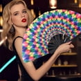 thumbnail image 4 of TIELUTT The Fan Art Cloth Craftsmanship Is Of and Durable Baseball Party Decorations Girls First Birthday Decorations Deer Fan Hand Decorations Paper Fans with Handle, 4 of 6