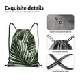 thumbnail image 6 of Bingfone Tropical Palm Leaves1 Drawstrings Backpacks Bags For Men Women Gym Drawstrings Bag, 6 of 9