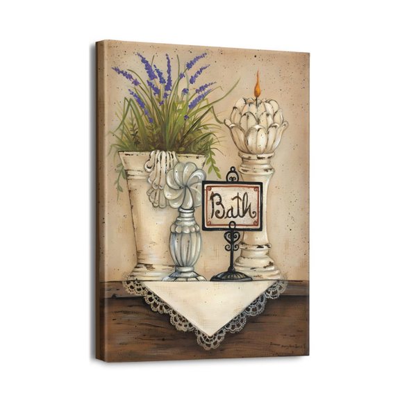 Nostalgic Kitchenware Wall Art Vintage Canvas Prints Perfect for Dining Room, Restaurant (12x16 Inch)