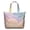 Colorful Tie Dye Pattern-3, variant on Colorful Tie Dye Pattern Large Weekend Travel Bag, Canvas Work Carry Tote with Zipper & Pockets, Airline Friendly for Holiday Birthday Gifts,22” X 12" X 18"