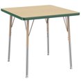 thumbnail image 1 of ECR4Kids 30in x 30in Square Everyday T-Mold Adjustable Activity Table Maple/Green/Sand - Standard Swivel, 1 of 4
