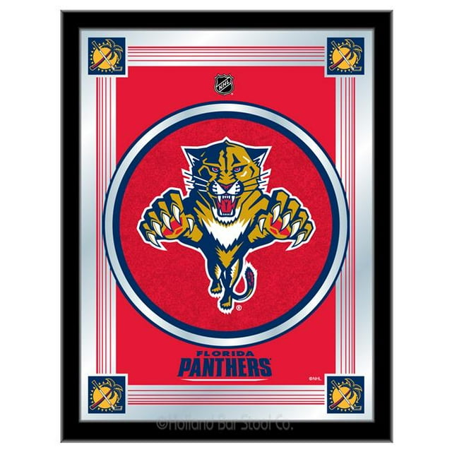 Holland Bar Stool MLogoFlaPan Florida Panthers 17 x 22 in. University Logo Mirror