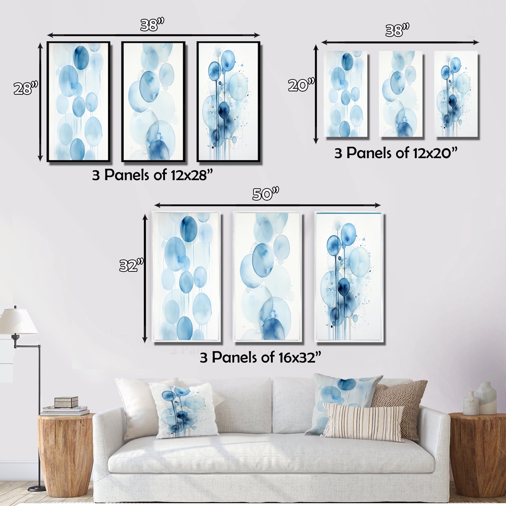 The Art of e Quaintance　Blue Designart 