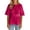 03# Red, variant on Ihhxva Women's Tops Peplum Blouse Top Loose Fit Elastic Waist - Relaxed Casual Shirt Flowy A-Line Silhouette Soft Office Work Weekend Brunch S-L