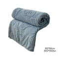 thumbnail image 3 of Summer Cooling Blanket Double Sided Cold Effect Quilt Heat Absorbing for All Season Use - Temperature Regulation Gift Choice for Hot Sleepers Night Sweats(Navy), 3 of 4