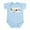 Sky Blue, variant on CafePress - Vegan Infant Bodysuit - Baby Light Bodysuit, Size Newborn - 24 Months