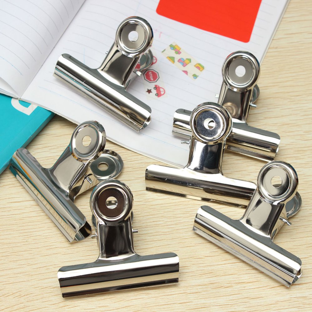 6pcs /12pcs bulldog clip, Stainless Steel Small bag clips, Great for