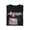 thumbnail image 3 of Anthrax - Skull TV Unisex T-Shirt - Black - Small, 3 of 5