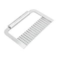thumbnail image 4 of 3Pcs Stainless Steel Chip Cutter under $5! Yrmaups Wavy Potato Cutter, Stainless Steel Crinkle Cut French Fry Maker, Chip Knife with Wooden Handle, Kitchen Tool for Vegetables, Easy Clean, 4 of 9