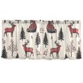 thumbnail image 7 of Yayeee Kitchen Curtains Set of 2 Light Filtering 57"x36" Over Sink Window Panels, Beige Christmas Plaid, 7 of 7