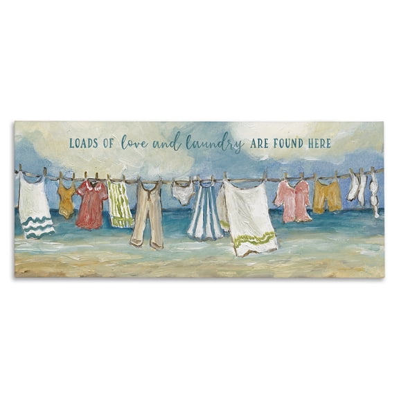 Stupell Industries Laundry By The Sea Canvas Wall Art, design by Charlene Olson