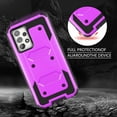 thumbnail image 5 of SOATUTO for Samsung A53 5G Phone Case Full-Body Protective Built-in Screen Protector Kicksand Belt Clip Dustproof Shockproof Armor Protective Cover for Samsung Galaxy A53 6.5" 2022 - Purple, 5 of 6