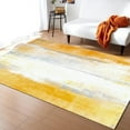 thumbnail image 2 of Yellow Graffiti Area Rug, Modern Abstract Artwork Decorative Rugs, Comfortable Soft And Breathable With Non-Slip Backing Carpet For Living Room Bedroom Study Dining Room 3 x 5ft, 2 of 6