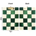 thumbnail image 5 of FORMRS Acrylic Clipboard with Low Profile Clip Standard A4 Letter Size, 12.5" x 9", Green and White Plaid Pattern, 5 of 8