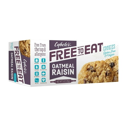 Cybel's Free To Eat Oatmeal Raisin Cookies - Pack of 6 - 6