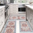 thumbnail image 3 of Ileading Boho Kitchen Rugs Sets of 3 Piece Kitchen Floor Mat Carpets Non Skid Washable Runner Rug, 3 of 9