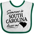 thumbnail image 3 of Inktastic Someone in South Carolina Loves Me Boys or Girls Baby Bib, 3 of 4