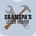 thumbnail image 4 of Inktastic Grandpa Little Helper Boys Baby Bib, 4 of 4