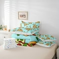 thumbnail image 6 of Homewish Pepperoni Pizza 7 Pieces Bedding Comforter Set for Kids Children Teens,Funny Fast Food Full Bedding Set Lightweight,Sausage Cheese Fitted Sheet Flat Sheet,Watercolor Fitted Sheet Flat Sheet, 6 of 8