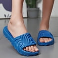 thumbnail image 3 of Modstep Cloud Slides for Men Women Recovery Foam Sandals Summer Comfortable Walking Shower Pillow Slippers for Pool Beach size 7 Blue, 3 of 6