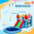 thumbnail image 4 of Qaba 4 in 1 Inflatable Bounce House, Bouncy Castle with Blower, 4 of 9