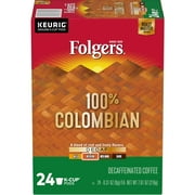 (2 pack) (2 Pack) Folgers Decaf Lively Colombian K-Cup Coffee Pods, Medium-Dark Roast, 24 Count For Keurig and K-Cup Compatible Brewers (48 Total Coffee Pods)