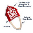 thumbnail image 5 of Country Living Faux Leather Red Barn Dog Chew Toy, 5 of 6