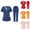 A116 Navy, variant on Medical Scrubs Sets for Women 2 Piece Outfits Short Sleeve V Neck Nursing Top Medical Scrubs Straight Leg Scrubs Joggers Pants Women's Scrub Set, Orange 3XL