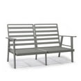 thumbnail image 6 of LeisureMod Walbrooke Modern Outdoor Loveseat with Grey Aluminum Frame and Removable Cushions for Patio and Backyard Garden, 6 of 10