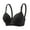Black, variant on Women's Underwire Bra Comfortable Lace Breathable Push Up Everyday Bralette 36B-46B Hand Wash Nylon Four Season