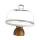 thumbnail image 1 of Soporte de madera para tartas, base de cúpula de cristal transparente, plato para pasteles, plato para galletas Grande, 1 of 9