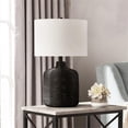 thumbnail image 5 of Maklaine Contemporary Rattan Table Lamp in Black, 5 of 7