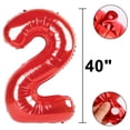 thumbnail image 2 of Globo digital Kelfuoya, 40 cm, rojo, número 22, para fiesta de cumpleaños, 2 of 5
