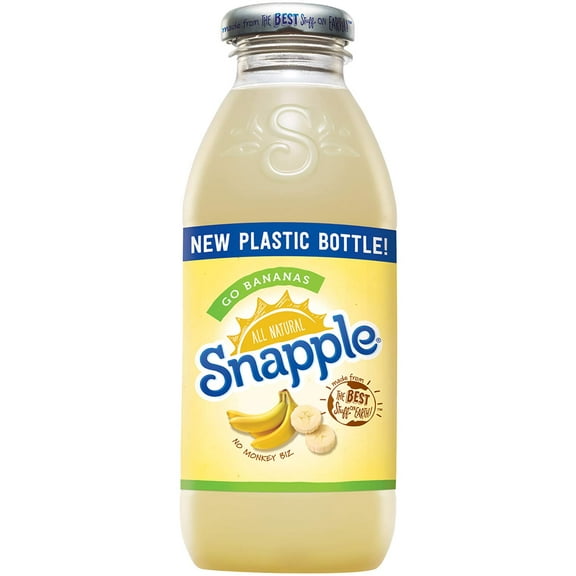 Snapple - Go Bananas - 16 fl oz (12 Plastic Bottles), Natural Antioxidants and Filtered Water, All Natural