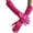 69#Hot Pink, variant on Long Gloves Costume Women Long Satin Opera Gloves Elbow Length