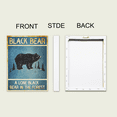 thumbnail image 4 of Redempat 2 Pieces Black Bear Hanging Picture with Frame Canvas Posters Decorative Pictures Detachable Fast Color Paintings, 4 of 6
