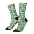 thumbnail image 2 of Uemuo Animals with Leaf Pattern Women's Crew Socks, Soft Durable Breathable Moisture-Wicking with Odor Control Cotton socks, 2 of 9