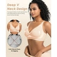 thumbnail image 3 of Cassie Liz Wireless Bra for Women Comfortable No Underwire Jelly Deep V Bras Seamless Soft Everyday Bras, 3 of 7