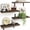 Dark Brown, variant on 16" Floating Shelves Wall-Mounted Rustic Decor Set of 4 Wood Storage Bathroom Shelf Over The Toilet, Rustic Brown