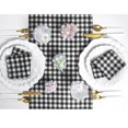 thumbnail image 4 of Linen Gingham Table Runner 120 Inches Long - 100% Pure Linen Black Checkered Table Runner 14 x 120 Inch Ideal for Dining, 4 of 6