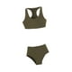 thumbnail image 4 of Ropa femenina a escala 1/6, chaleco deportivo coleccionable y pantalones cortos, ropa informal para mujer, acción Verde, 4 of 9