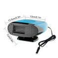 thumbnail image 2 of Qnjujn 12V Car Heater Fan Defroster, Fast Heating & Cooling Dual Mode Windscreen Demister, Plug-in Cigarette Lighter Socket Heater for Vehicle, Energy Efficient Compact Auto Heater for Winter Driving, 2 of 2
