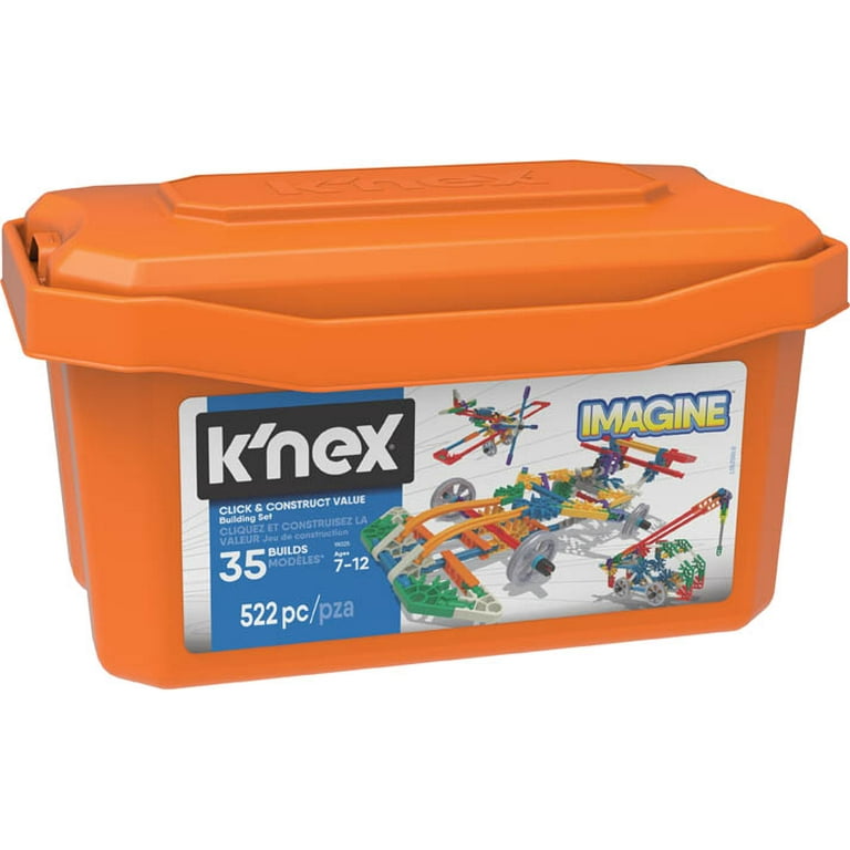 K'NEX - Click and Construct Value Building Set Tub - Engineering  Educational Toy