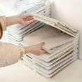 thumbnail image 3 of Planche de Pliage pour Garde-Robe, Organisateur Empilable Gain de Place à Hauteur Réglable, pour Rangement de Chambre sur Tablettes de Garde-Robe, 3 of 8