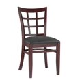 thumbnail image 2 of Chaise d'Appoint en Treillis en Acajou Noir (Lot de 2), 2 of 2