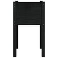 thumbnail image 4 of vidaXL Garden Planter Black 15.7"x15.7"x27.6" Solid Wood Pine, 4 of 7