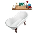 thumbnail image 2 of 62" Streamline N1020BNK-IN-GLD Clawfoot Tub and Tray With Internal Drain, 2 of 7