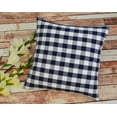 thumbnail image 2 of Aiking Home ( 2-Pack ) Picnic Checkered Pattern Home Decorative Throw Pillow Covers, 100% Polyester, 18"x18", Navy/White, 2 of 5