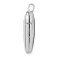 thumbnail image 2 of Sterling Silver Rhodium-plated Dia Satin/Polish In Memory Heart Locket, 2 of 5